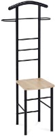Němý sluha, výška 119 cm, MDF - dekor dub sonoma, kov - černý lak, nosnost 90 kg 81870 BK